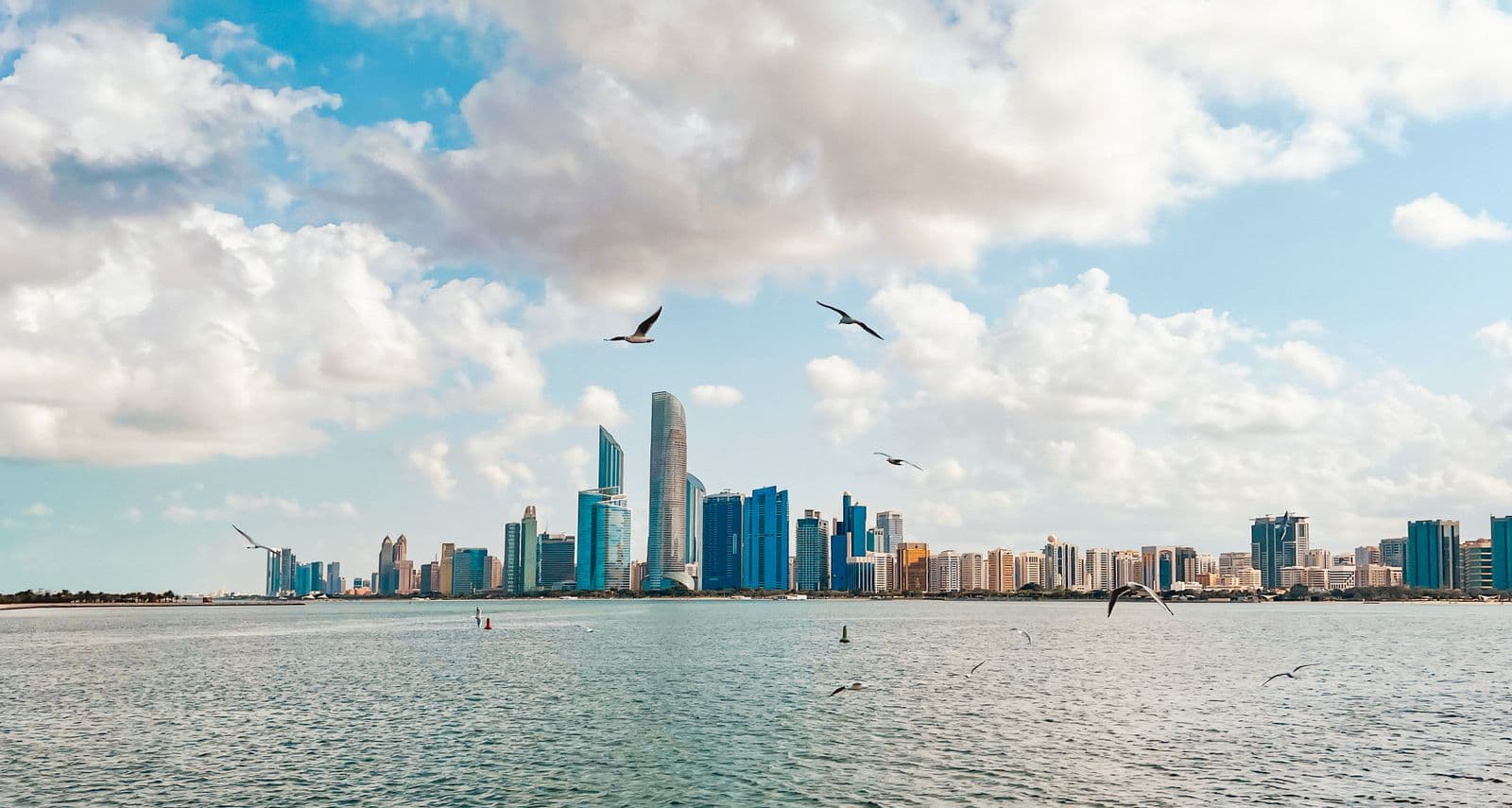 Abu Dhabi skyline, United Arab Emirates