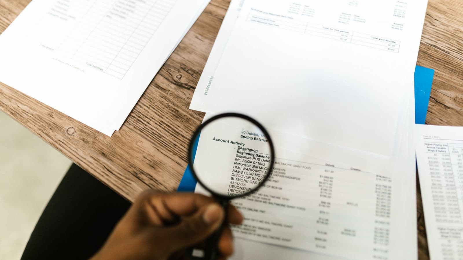 Forensic financial examination