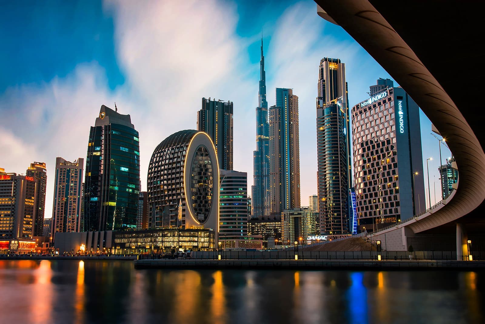 Business Bay skyline in Dubai, United Arab Emirates