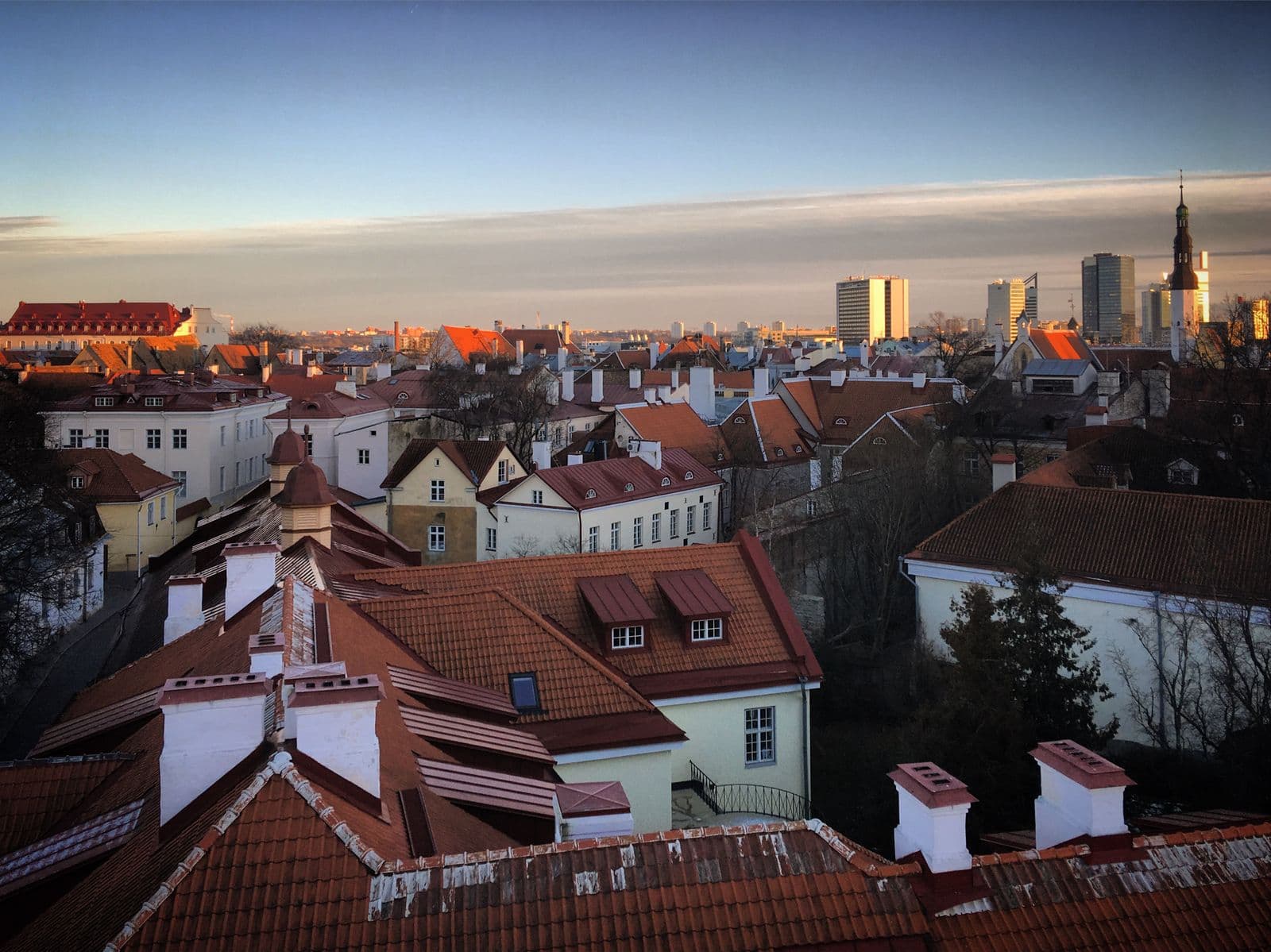 Tallinn old town and skyline, Estonia