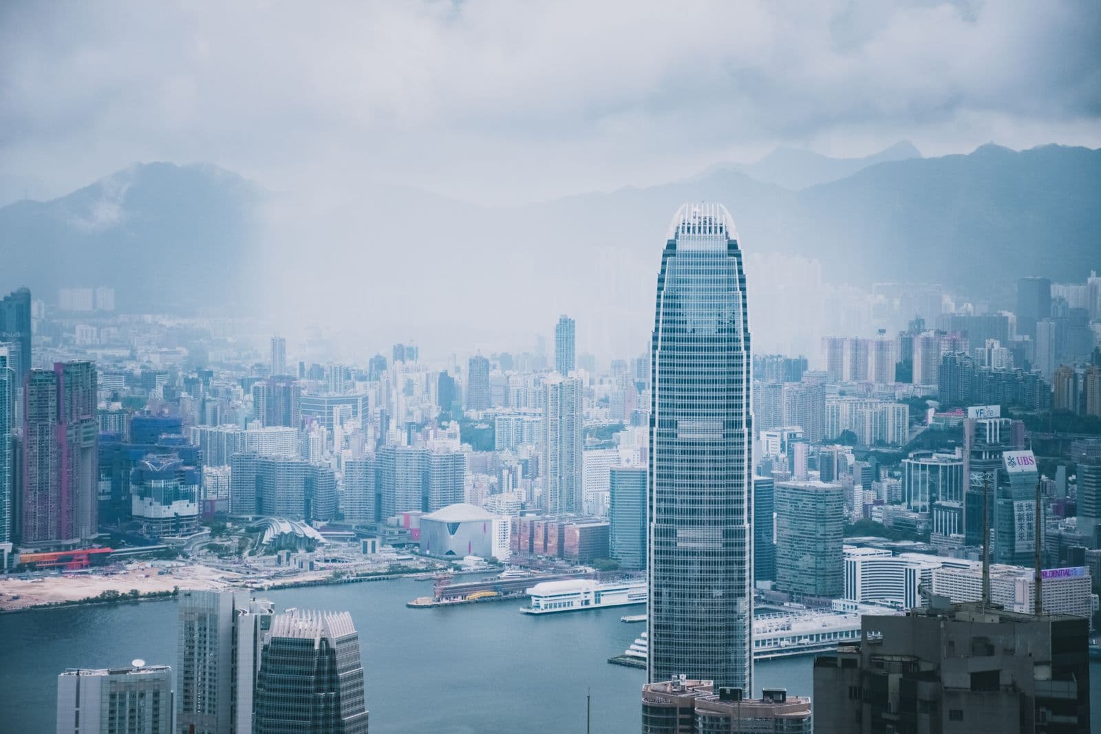Hong Kong skyline and harbour